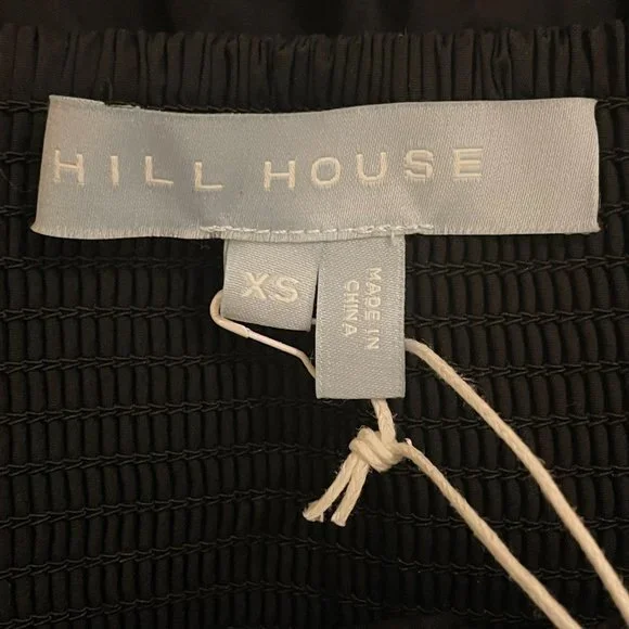 NEW Hill House Home The Samantha Dress in Black Poplin Size XS NWT - Picture 7 of 7